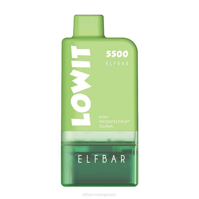 RLF6B124 ELFBAR kit de dosettes préremplies lowit 5500 2%nic - ELF BAR France price kiwi fruit de la passion goyave