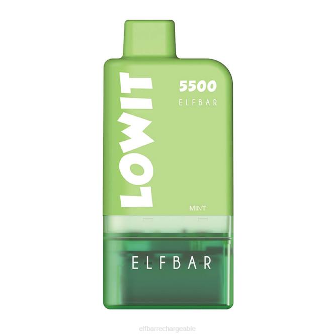 RLF6B127 ELFBAR kit de dosettes préremplies lowit 5500 2%nic - ELF BAR rechargeable menthe