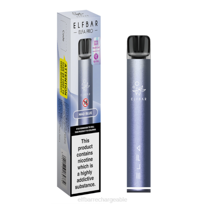 RLF6B313 ELFBAR kit pod elfa pro - rechargeable - ELFBAR rechargeable Pod prérempli violet crépuscule + bleu fou