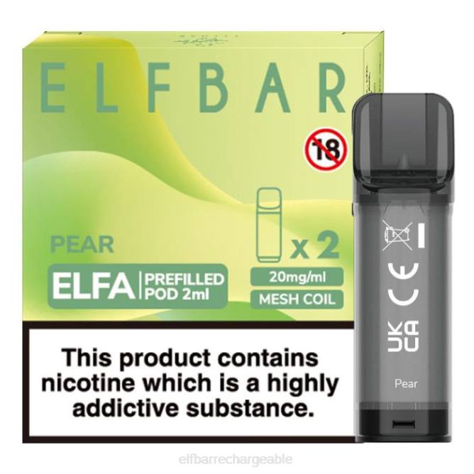 RLF6B362 ELFBAR dosette préremplie elfa - 2 ml - 20 mg (paquet de 2) - ELF BAR France prix poire