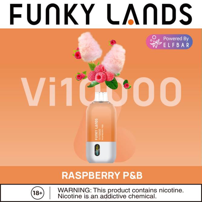 RLF6B167 ELFBAR Funky Lands Vape jetable Vi10000 bouffées - ELF BAR France prix p&b à la framboise